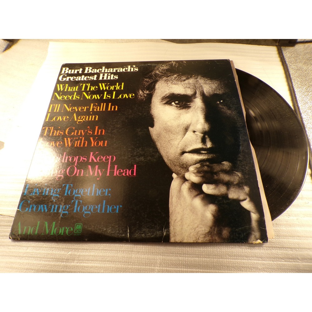 Burt Bacharach Greatest Hits Vinyl LP A&M Records SP-3661 12 Inch 33 RPM 1973
